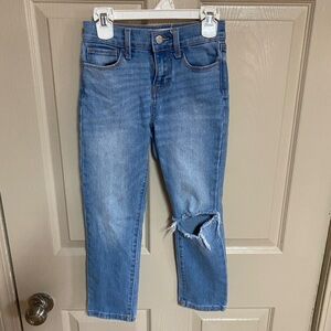 Old Navy Light Blue Distressed Ankle Jeans